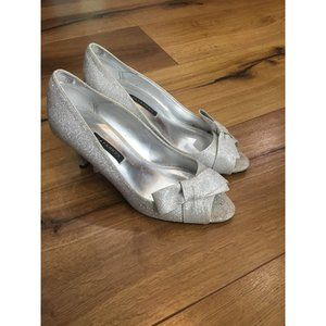 Silver Caparros Heels 8